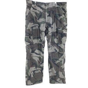 Wrangler Fleece Lined Cargo Pants Men's Size 42x30 Camouflage